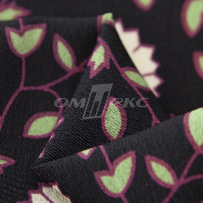 Плательная ткань "Фламенко" 10.1, 80 гр/м2, шир.150 см, принт растительный - купить в Новокузнецке. Цена 241.49 руб.