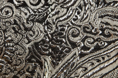 Ткань костюмная жаккард №11, 140 гр/м2, шир.150см, цвет тем.серебро - купить в Новокузнецке. Цена 383.29 руб.