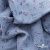Ткань Муслин принт, 100% хлопок, 125 гр/м2, шир. 140 см, #2308 цв. 69 серо-голубой с цветком - купить в Новокузнецке. Цена 413.11 руб.