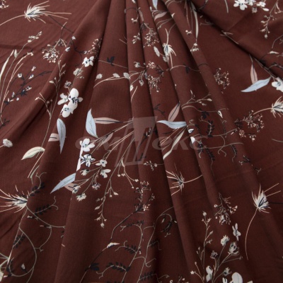 Плательная ткань "Фламенко" 2.2, 80 гр/м2, шир.150 см, принт растительный - купить в Новокузнецке. Цена 239.03 руб.