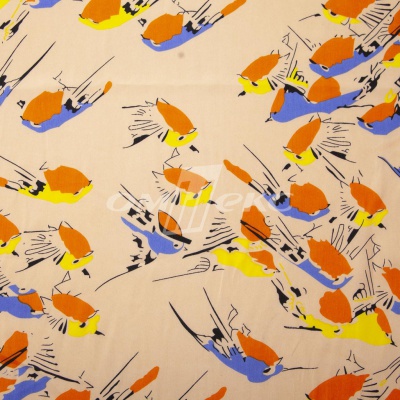 Плательная ткань "Софи" 14.1, 75 гр/м2, шир.150 см, принт птицы - купить в Новокузнецке. Цена 241.49 руб.
