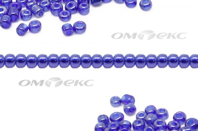 Бисер (TL) 11/0 ( упак.100 гр) цв.108 - синий - купить в Новокузнецке. Цена: 44.80 руб.