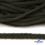 Шнур плетеный d-6 мм круглый, 70% хлопок 30% полиэстер, уп.90+/-1 м, цв.1075-хаки - купить в Новокузнецке. Цена: 588 руб.