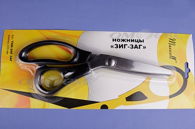 Ножницы ЗИГ-ЗАГ "MAXWELL" 230 мм - купить в Новокузнецке. Цена: 1 041.25 руб.