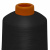 Нитки текстурированные кручёные, намот. 15 000 м, цвет чёрный - купить в Новокузнецке. Цена: 237.24 руб.
