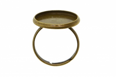 Заготовка для рукоделия металлическая фигурная для кольца 15мм - купить в Новокузнецке. Цена: 7.44 руб.