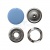 Кнопка рубашечная (закрытая) 9,5мм - эмаль, цв.182 - св.голубой - купить в Новокузнецке. Цена: 5.74 руб.
