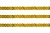 Пайетки "ОмТекс" на нитях, SILVER SHINING, 6 мм F / упак.91+/-1м, цв. 48 - золото - купить в Новокузнецке. Цена: 356.19 руб.