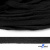 Шнур плетеный d-8 мм плоский, 70% хлопок 30% полиэстер, уп.85+/-1 м, цв.- чёрный - купить в Новокузнецке. Цена: 735 руб.