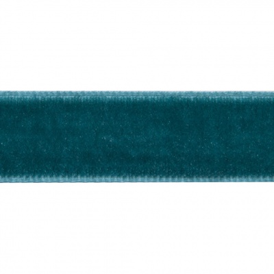Лента бархатная нейлон, шир.12 мм, (упак. 45,7м), цв.65-изумруд - купить в Новокузнецке. Цена: 392 руб.