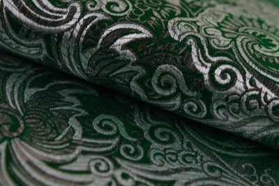 Ткань костюмная жаккард, 135 гр/м2, шир.150см, цвет зелёный№4 - купить в Новокузнецке. Цена 441.94 руб.