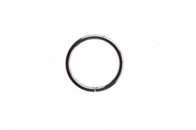 Кольцо металлическое d-15 мм, цв.-никель - купить в Новокузнецке. Цена: 2.45 руб.