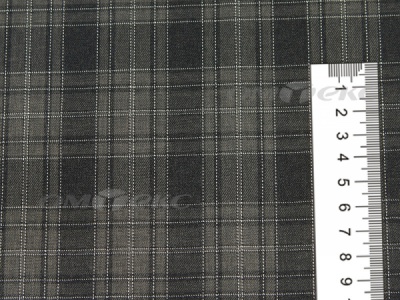 Ткань костюмная клетка 25235 2004, 185 гр/м2, шир.150см, цвет серый/бел - купить в Новокузнецке. Цена 