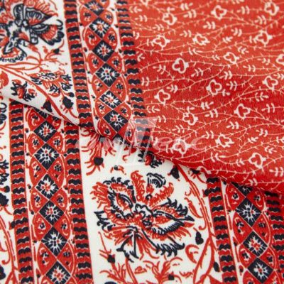 Плательная ткань "Фламенко" 24.1, 80 гр/м2, шир.150 см, принт этнический - купить в Новокузнецке. Цена 241.49 руб.