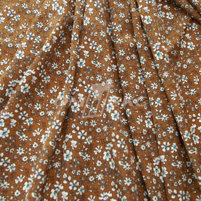 Плательная ткань "Фламенко" 11.1, 80 гр/м2, шир.150 см, принт растительный - купить в Новокузнецке. Цена 239.03 руб.