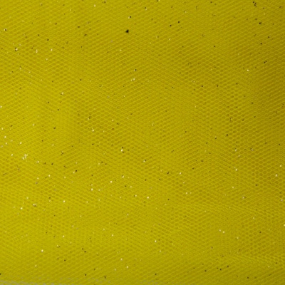 Сетка Глиттер, 24 г/м2, шир.145 см., желтый - купить в Новокузнецке. Цена 117.24 руб.